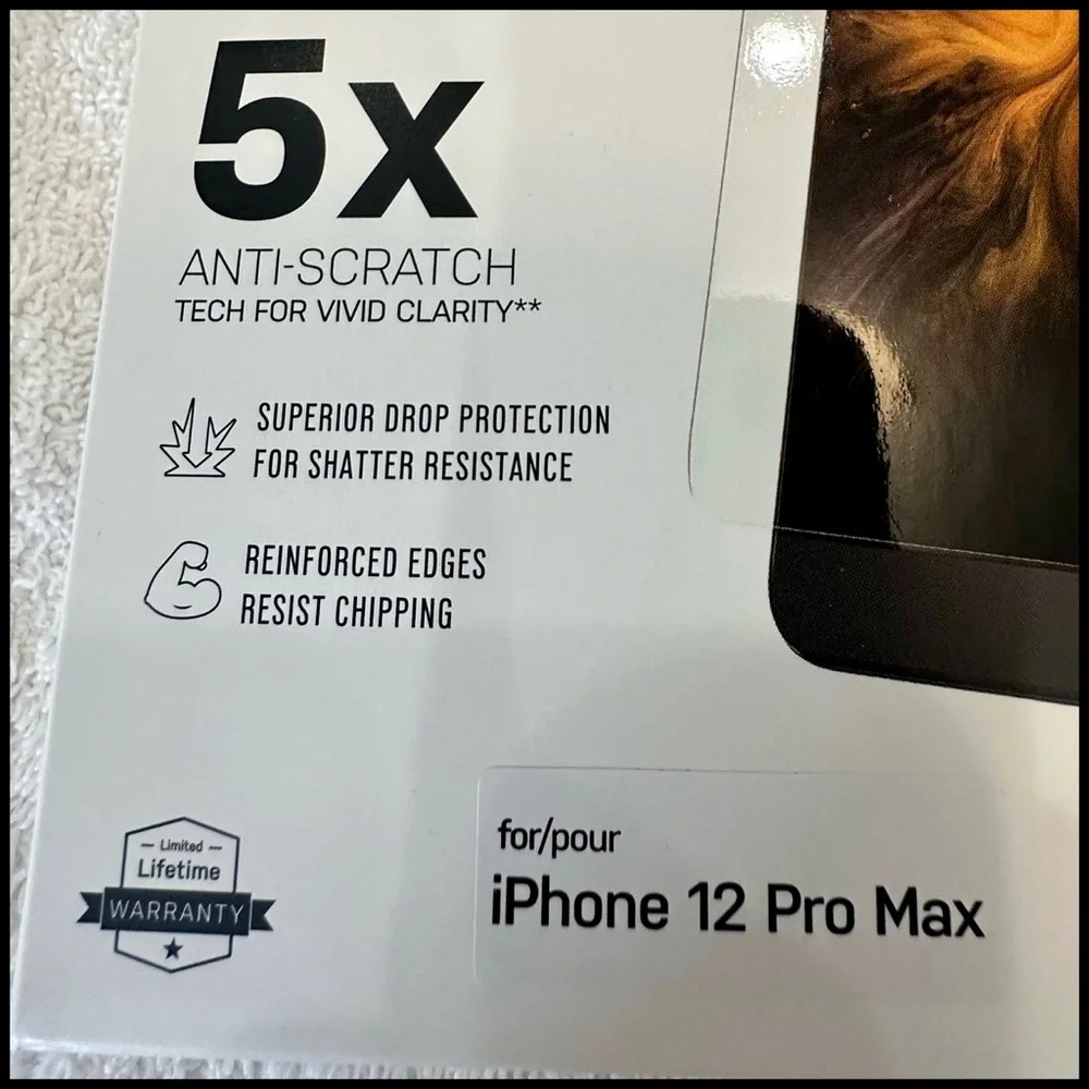 🍎🛡️iPhone 12/13ProMax 💪🏼💯Compatible, OtterBox💪🏼💯Amplify Glass Screen Protector